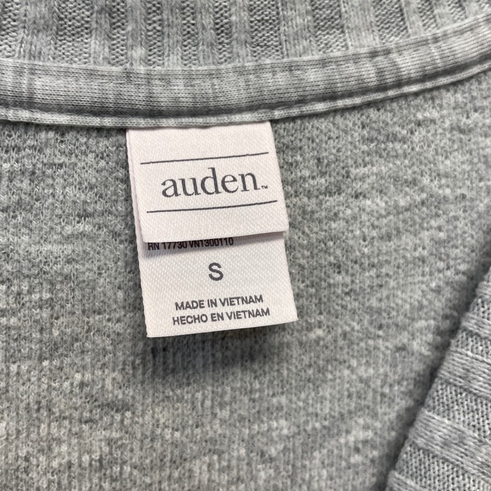 Auden Women's Gray Teddy Long Sleeve Pullover Sweatshirt Size Small - Picture 5 of 6